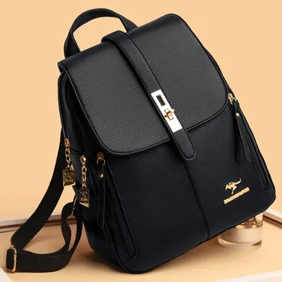 Bolsa Feminina Mochila De Ombro Tiracolo De Couro Ecológico