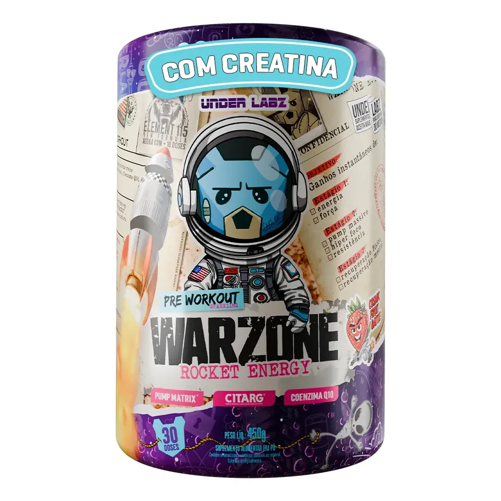 Pré Treino Under Labz Warzone Rocket Arginina Taurina Coq10