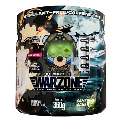 Pré Treino Warzone Nigth S/cafeína Coenzima Q10 Arginina