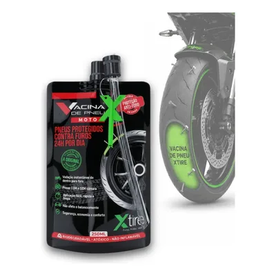Vacina De Pneu Para Moto Xtire Selante Preventivo Anti Furo