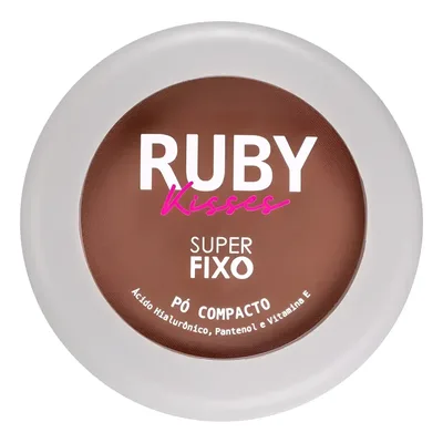 Pó Compacto - Kiss New York - Facial Super Fixo Ruby Kisses