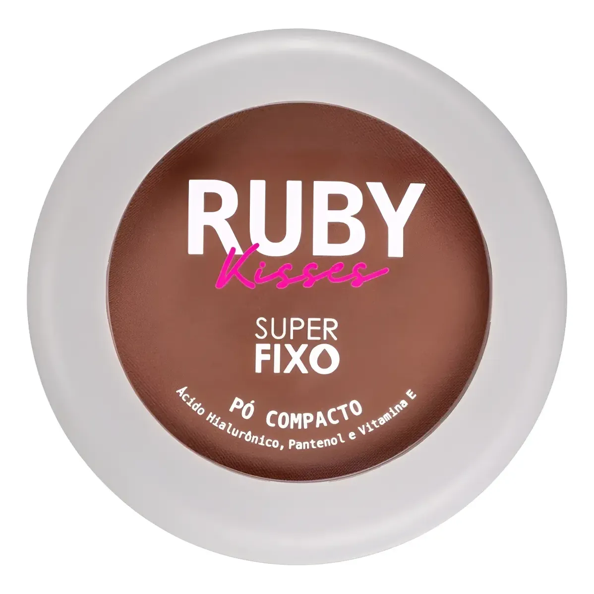 Pó Compacto - Kiss New York - Facial Super Fixo Ruby Kisses