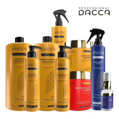 Kit Dacca Cauterização Hidratação Reconstrução Profissional