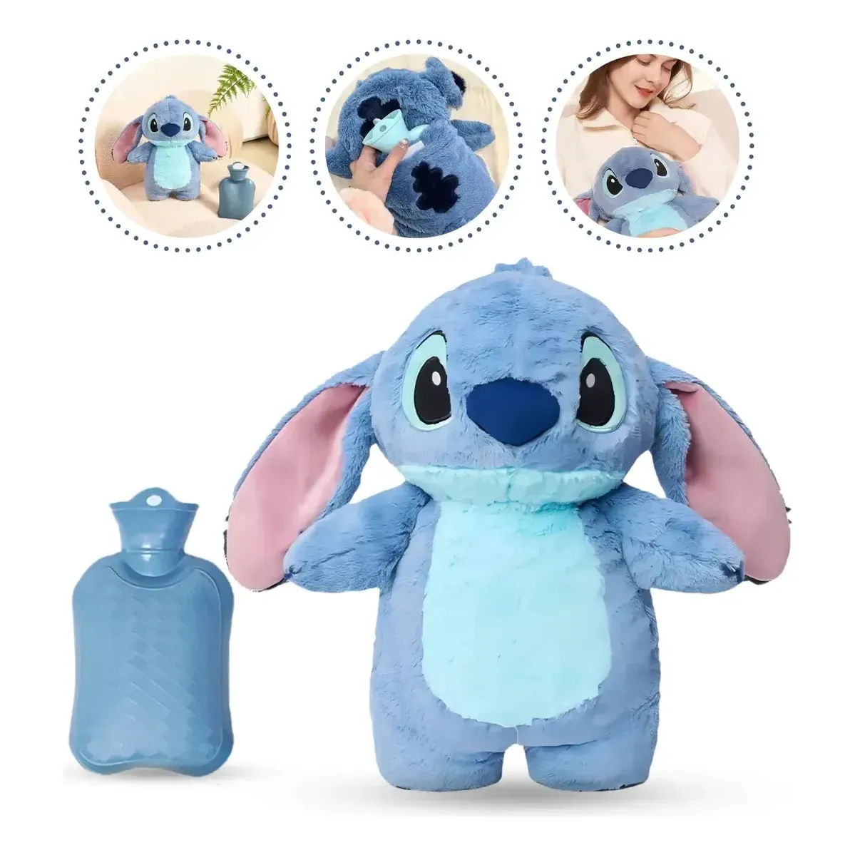 Compressa Stitch Água Bolsa Térmica Tira Cólica Dor Muscular