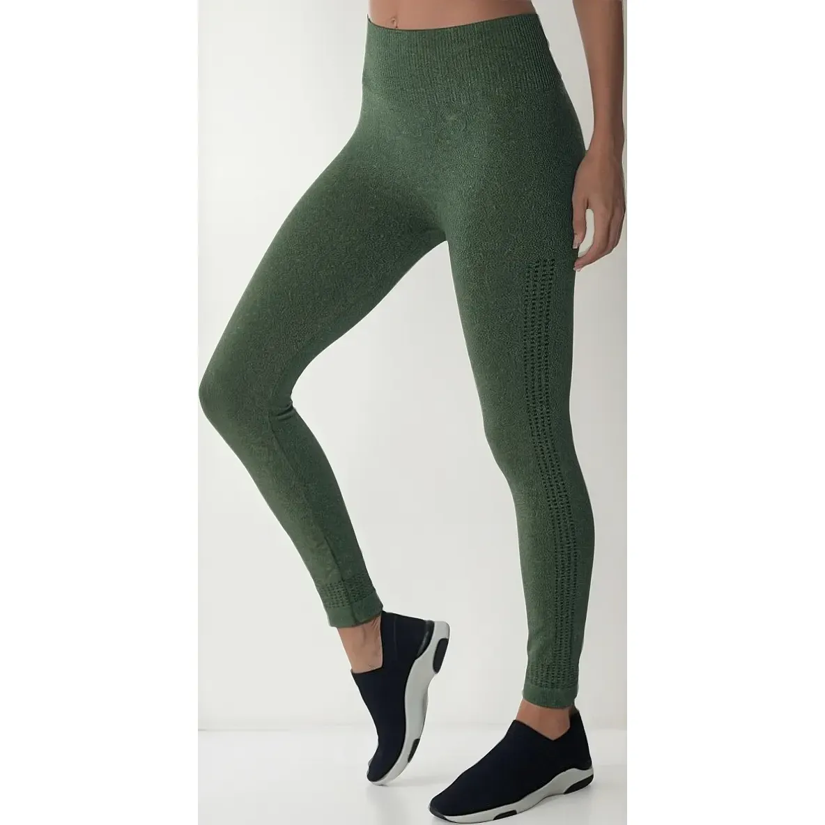 Calça Legging Demillus Fitness Academia Sem Costura Cós Alto