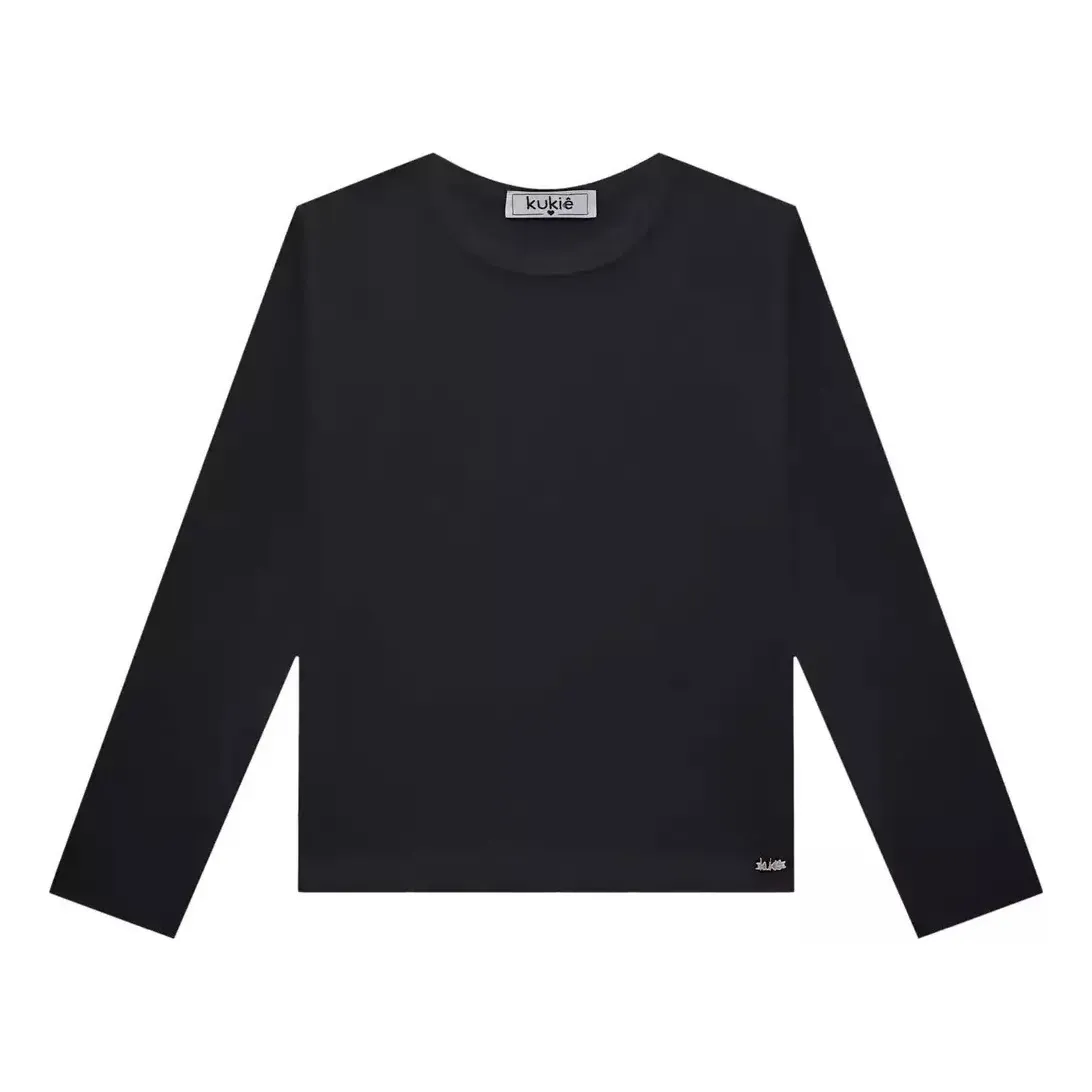 Blusa Infantil Ml Canelada Kukiê