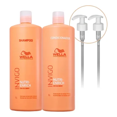 Kit Wella Invigo Nutri Enrich Shampoo Condicionador E Válvulas