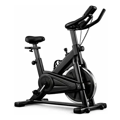 Bicicleta Ergométrica Residencial com Roda de Inércia 6kg Monitor LCD Ajuste de Banco Cardio para Emagrecimento em Casa + Halter Vinil 3kg