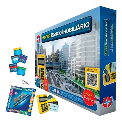 Jogo Super Banco Imobiliário Com Máquininha Amarela Estrela