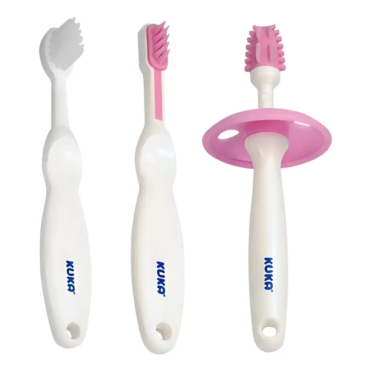 Kit Escovinhas Kuka Cuidado Com Os Primeiros Dentinhos +3m