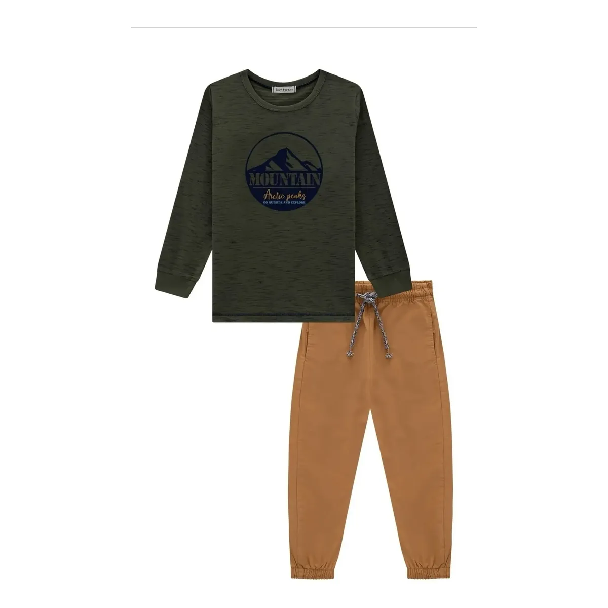 Conjunto Infantil Meia Estação Menino Lucboo Calça Jogger