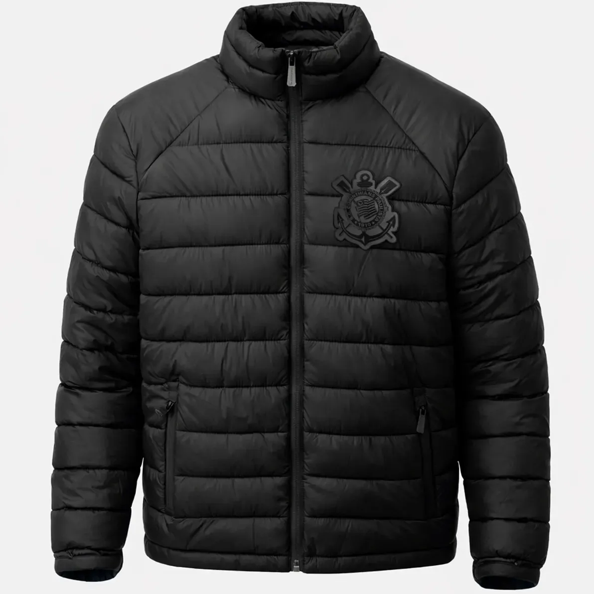 Jaqueta Corinthians Puffer All Black Masculino Oficial