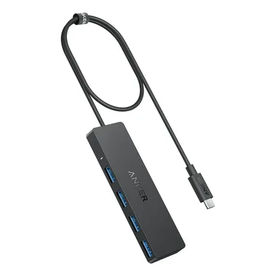 Hub USB C Anker, Hub USB 3.0 de 4 portas com transferência de dados de 5 Gbps, cabo estendido de 60 cm [carregamento não suportado], divisor USB C para MacBook tipo C, Mac Pro, iMac