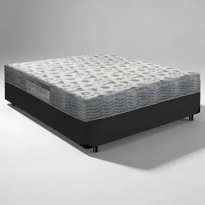 Cama Box Com Colchão Espuma D33 Ortobom Iso 100 Viúva