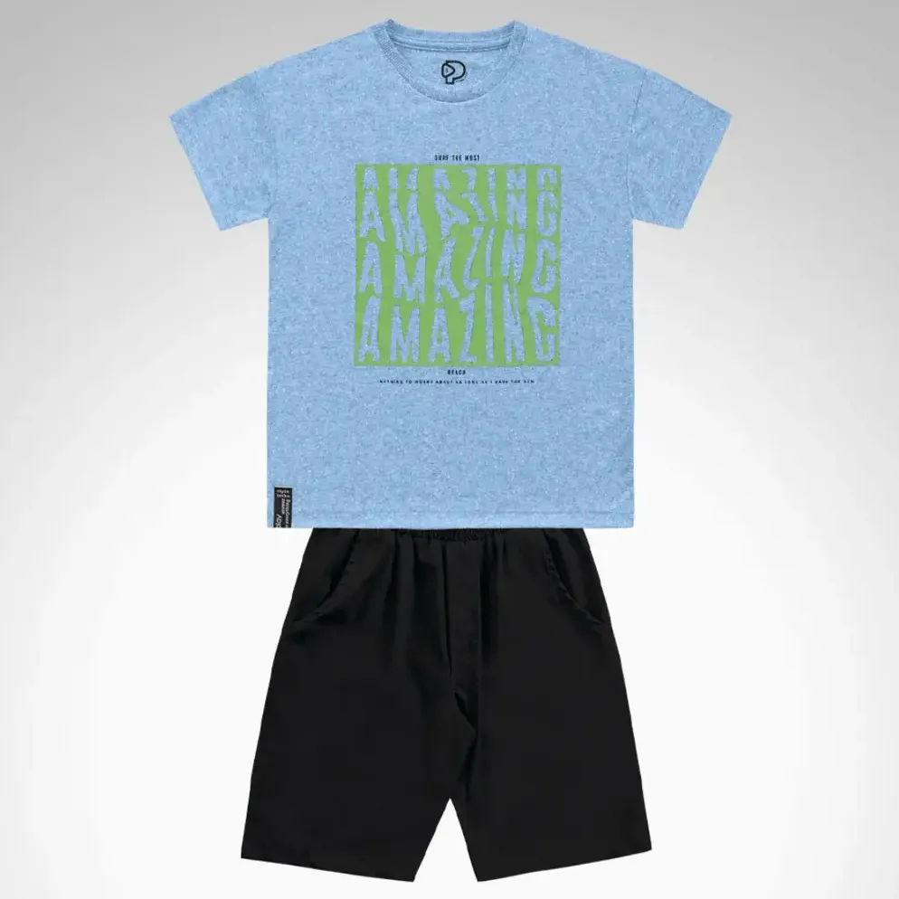 Conjunto Infantil Menino Playground Neon