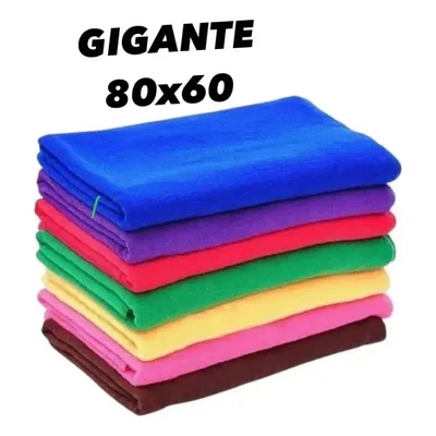 Panos Chão Microfibra Gigante Kit 6 Un 80x60cm Frete Grátis