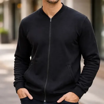 Blusa De Moletom Com Ziper Canguru Flanelado Inverno P Ao G1