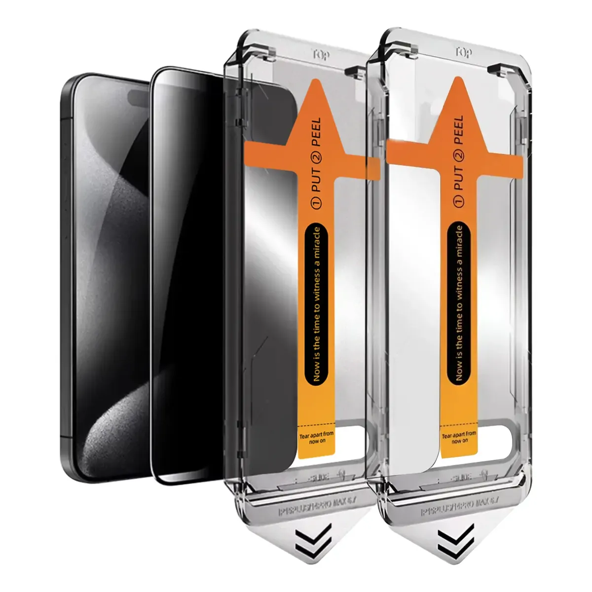 Kit 2 Película Privacidade Para iPhone 3d Com Aplicador