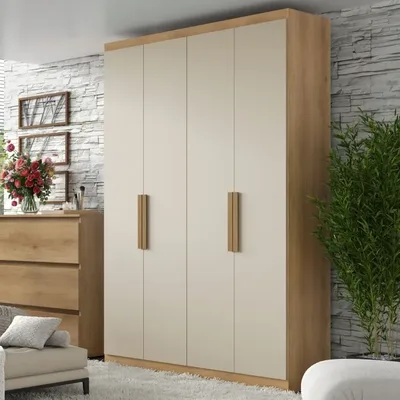 Guarda Roupa Solteiro 4 Portas Milan Thb
