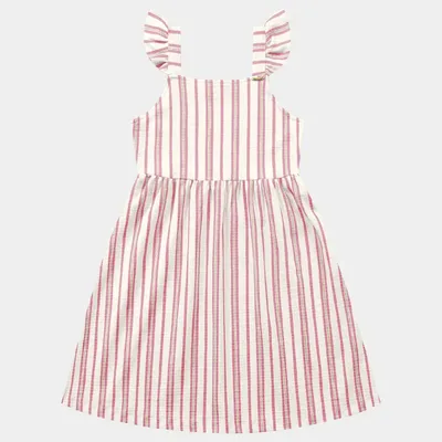 Vestido Em Alça Infantil Em Malha Com Lurex Brilho Fakini