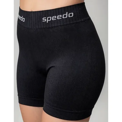 Shorts Fitness Feminino Canelado Speedo Sem Costura Academia