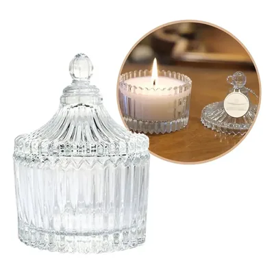 Kit 10 Peças Mini Potiche Vidro 9cm Lembrancinha Bomboniere Branco