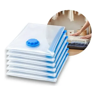 Kit 10 Sacos a Vácuo MBBIMPORTS 60x80cm com Válvula Reutilizável