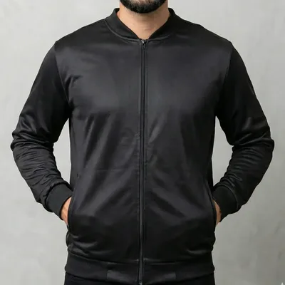 Jaqueta Masculina Bomber Chimpa Com Zíper E Bolsos