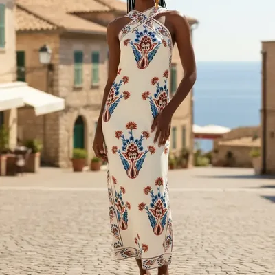 Vestido Longo Farm Rio Estampado Indra