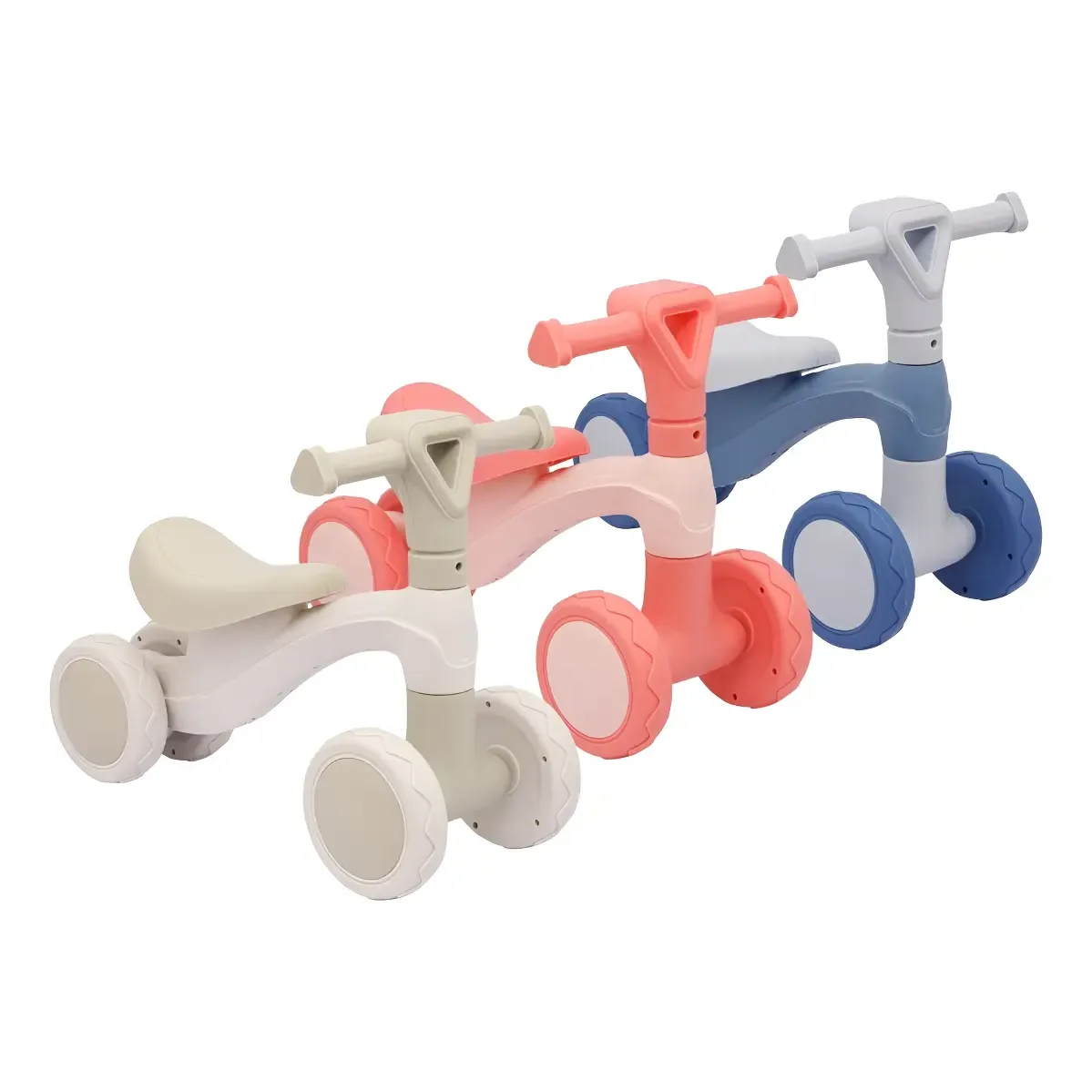 Bicicleta Andador Equilíbrio Sem Pedal 4 Roda Zippy Toys
