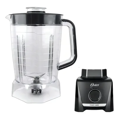 Copo Jarra compativel Liquidificador Oster Power 1400 Full Oliq610 preto