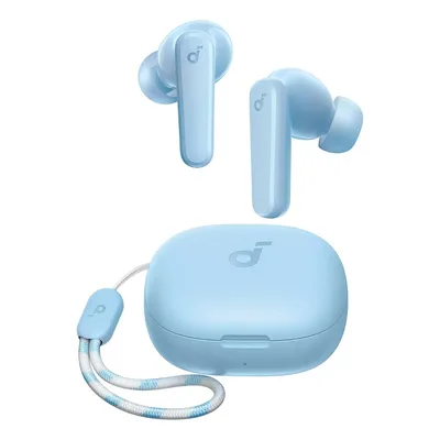 Fone De Ouvido Soundcore by Anker P20i Graves Poderosos e Impactantes Bluetooth 5.3 30H de Reprodução Resistência à Água 2 Mics IA para Chamadas Claras Personalização de Som via App Cor Azul-claro