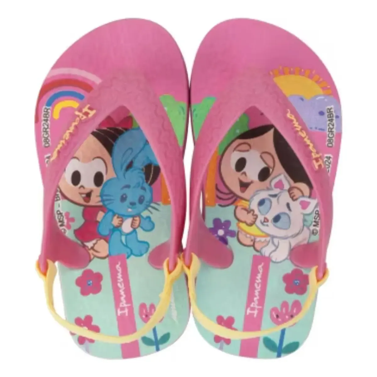 Chinelo Bebê Ipanema Turma Da Mônica Elástico Sandalia Baby