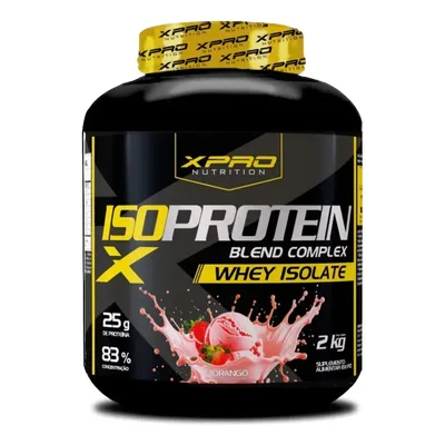 Whey Protein Iso Blend Complex Morango 2kg Zero Açúcar - XPro Nutrition