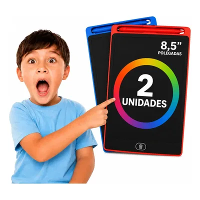 Kit 2 Lousa Magica Infantil Digital Lcd Grande Tablet Magico