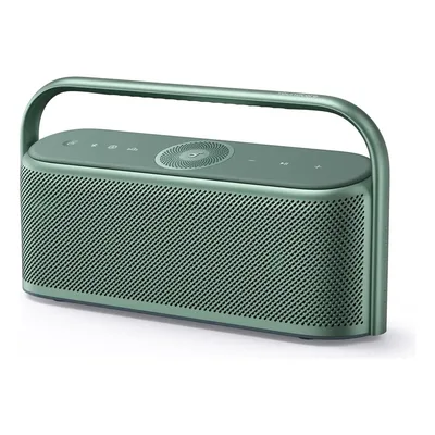Alto-falante Bluetooth portátil Soundcore Mi verde, 2 alto-falantes, bateria portátil, sem fio, à prova d'água e recarregável. Ideal para música em qualquer lugar.