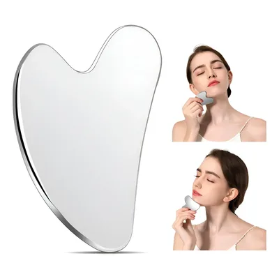 Gua Sha Inox Anti Idade Skin Care Muscular Massagem Facial