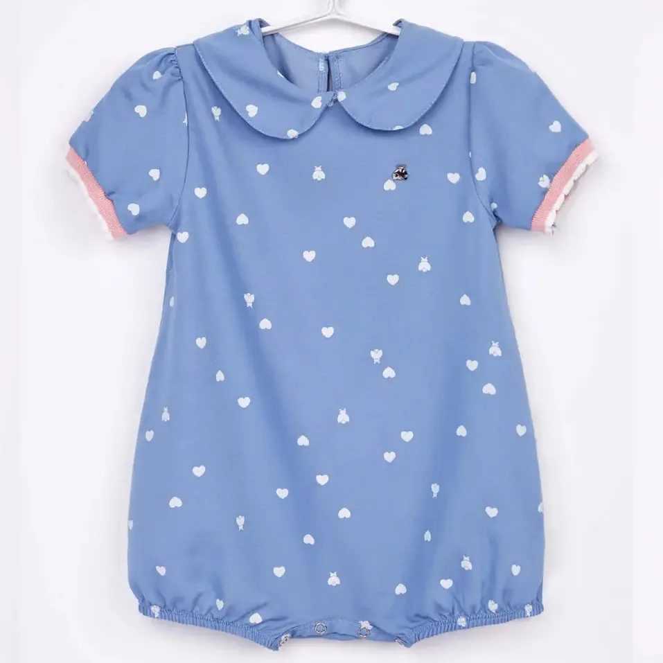 Romper Gola Boneca Corações Somnii