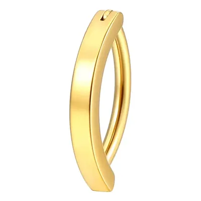 Piercing Argola Para Umbigo Titânio Pvd Lisa 1,6x12