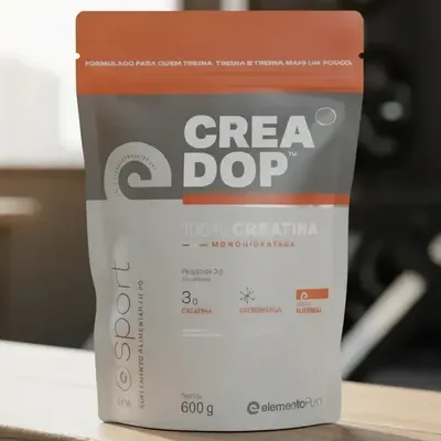 Refil Sache Creatina Monohidratada elementoPuro Creadop Sport Pó 600g Sem Sabor