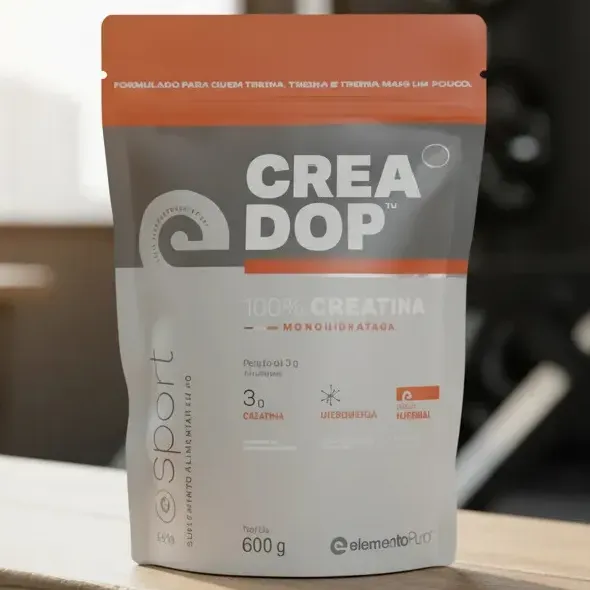 Refil Sache Creatina Monohidratada elementoPuro Creadop Sport Pó 600g Sem Sabor