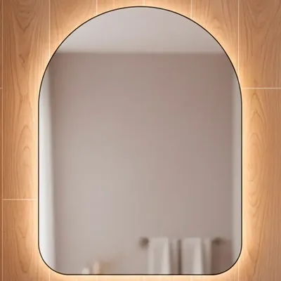 Espelho Orgânico Capela Led 44x64 Para Sala Quarto Banheiro Moldura Capela Led Frio