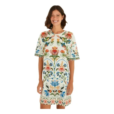 Vestido Tshirt Farm Rio Jardim Beleza