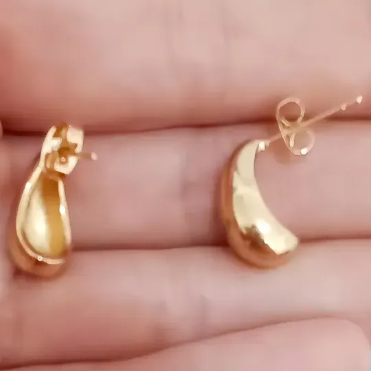 Brinco Gota Dourado