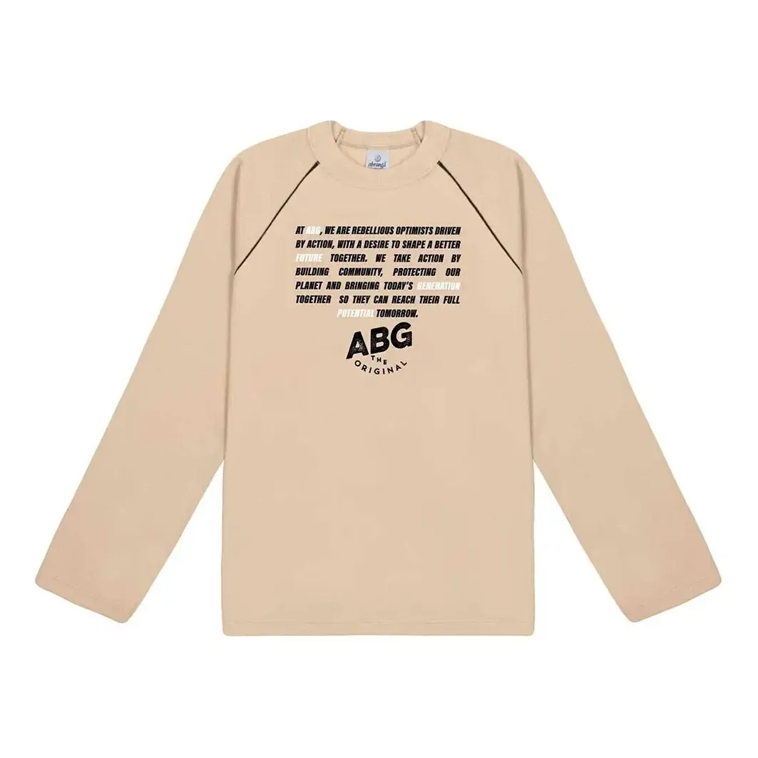 Blusa Infantil Manga Longa Malha Letters Abange
