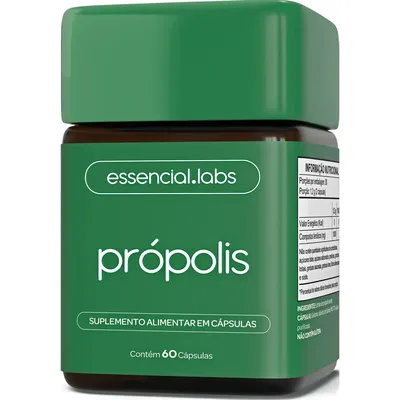 PRÓPOLIS VERDE com 1000mg na dose - Extrato com Pureza Extrema - 60 Cápsulas