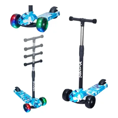 Patinete Infantil Com Rodas Flash Azul Yuupi