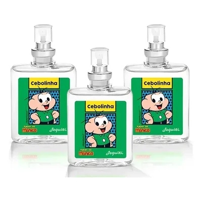 Kit 3 Perfume Infantil Cebolinha Jequiti 25ml Turma Da Monica