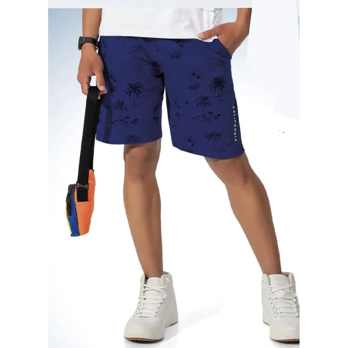 Bermuda Infantil Menino Em Malha Estampado Fakini