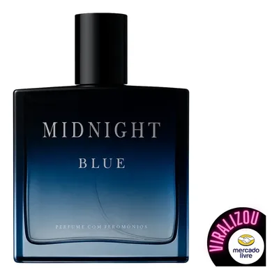 Perfume Masculino Midnight Blue 100ml Alta Fixação Sedutor